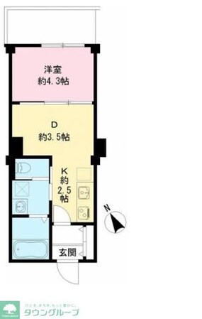 つむぎの杜 西荻みなみの物件間取画像